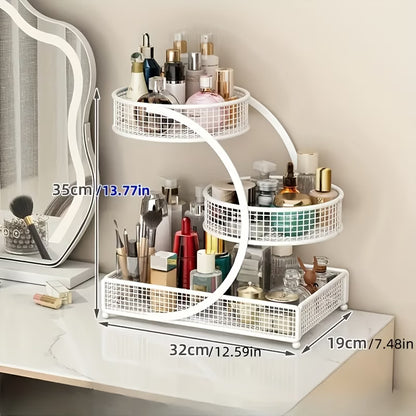 Varnished Metal Cosmetic organizer