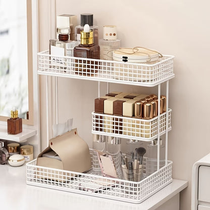 cosmetics organizer desktop