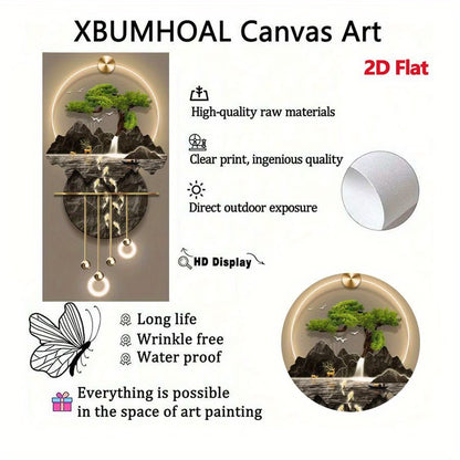 2D Flat, 1pc Large Vertical Modern Chinese