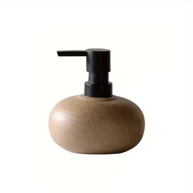 roundhsape ceramic soap dispenser