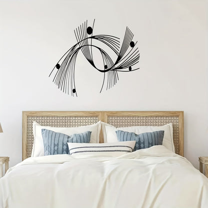1pc modern abstract geometric metal wall art,