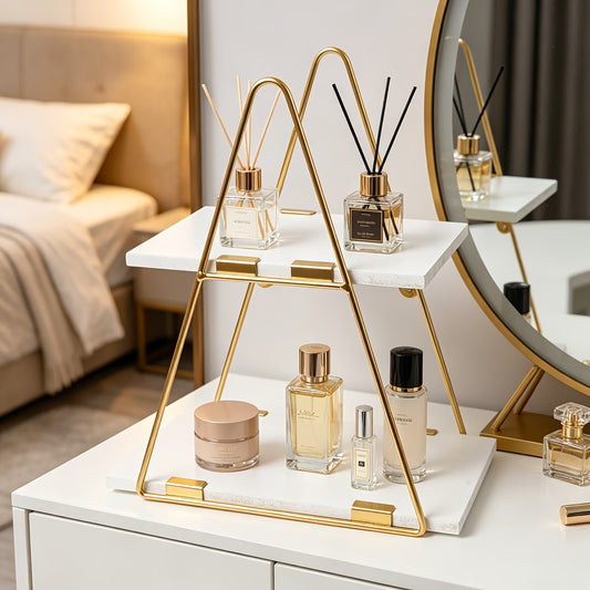 Luxury 2-Tier Perfume & Makeup Organizer