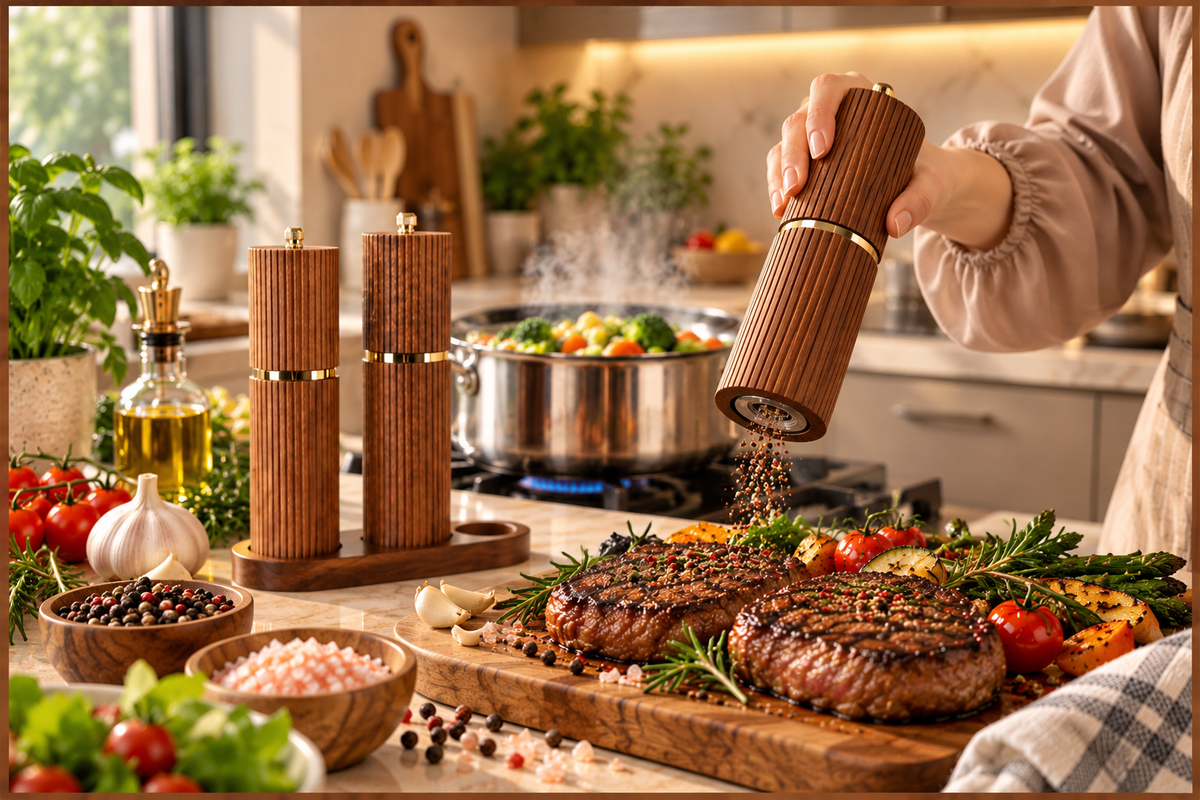 SPICES GRINDER WOODEN