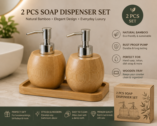 wooden soap dispenser