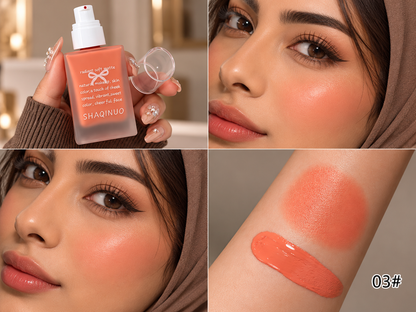 SHAQINUO Liquid Blush Set – 4 Shades, 30 ml Each