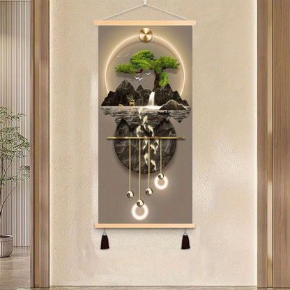 2D Flat, 1pc Large Vertical Modern Chinese