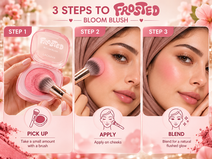 6 beautiful Cream Blushes + 1 Brush: